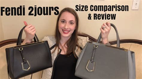 Fendi 2jours Medium vs Petite (small) Luxury Tote Bags Review 